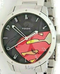 New Special Edition Fossil Superman Watch Ll1053 Collector's Men's Very Rare