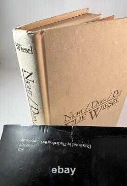 Night/Dawn/Day-Elie Wiesel-SIGNED-First Edition/1st Printing with Org DJ-VERY RARE