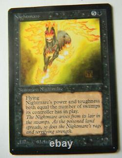 Nightmare Mtg Beta 1993 Very Fine/near Mint See Photo's Rare