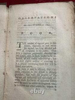 Observations Of The Parochial And Vagrant Poor 1773 First Edition Very Rare