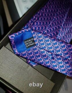 Patek Philippe 2016 Very Rare Edition Purple and Pink 100% Silk Tie Unworn Boxed