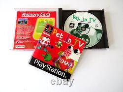 Pet in tv ps1 Rare PAL UK version Very Rare Playstation 1 One Game Complete