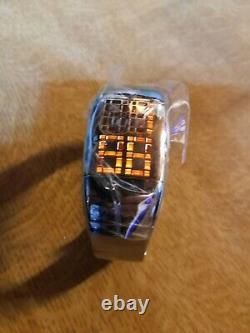 Philippe Starck Very Rare 2005 Limited Edition Led Fossil Watch Model Ph4001 Nib