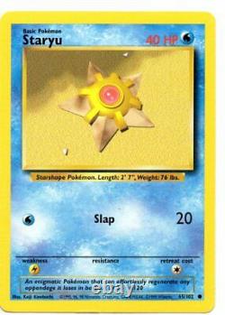 Pokemon Card 1999 Trainer Deck B STARYU 65/102 Base Set Very Rare NM/VLP