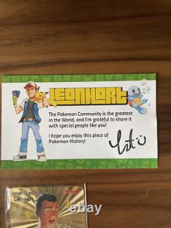 Pokémon Misty's Golduck First Edition signed + Leonhart gold card (VERY RARE!)