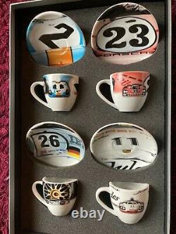 Porsche Espresso Coffee Cup & Saucer Set Limited Edition No. 1 Very rare set
