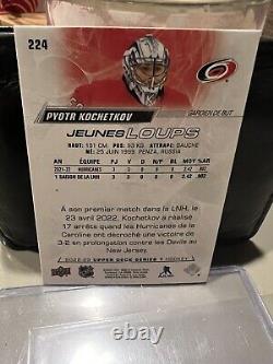 Pyotr Kochetkov Hand signed French version young guns card very Rare NHL