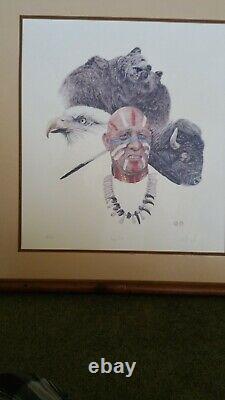 RARE! EARLJ. CACHO GREY OTTER Print Numbered & Signed (Very small edition)