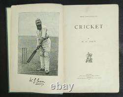 REDUCED Cricket by W. G. Grace 1891 Signed VERY RARE Possibly unique
