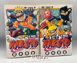 Rare 1st Print Edition NARUTO Vol. 1 2 Japanese Manga Coimc 2000 Very Good