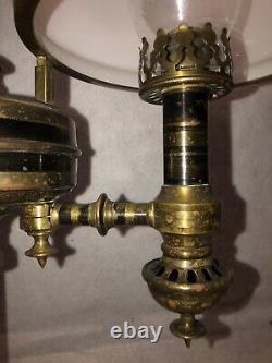 Rare Downers Mineral Sperm Oil Lamp Wm Carleton Student Lamp Version Very Rare