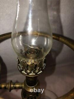 Rare Downers Mineral Sperm Oil Lamp Wm Carleton Student Lamp Version Very Rare