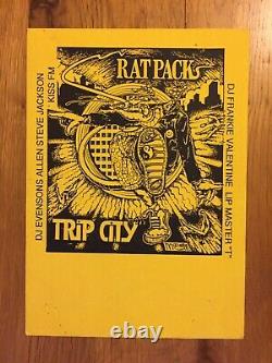 Rat Pack Trip City 1989 Very Rare Version Acid House Rave Flyer