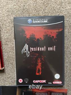 Resident Evil 4 -GameCube With Rare Limited Evil Edition Case PAL VERY RARE