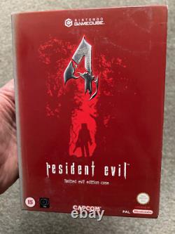 Resident Evil 4 -GameCube With Rare Limited Evil Edition Case PAL VERY RARE