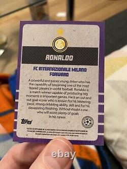 Ronaldo Topps RC Inter Milan lost rookies very rare limited edition purple 1/10
