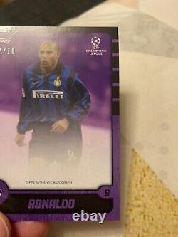 Ronaldo Topps RC Inter Milan lost rookies very rare limited edition purple 1/10