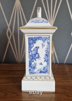 Royal Crown Derby Blue Aves Mantle Clock, Limited Edition, Very Rare, Boxed