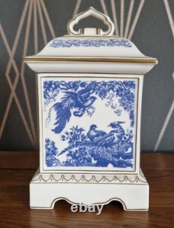 Royal Crown Derby Blue Aves Mantle Clock, Limited Edition, Very Rare, Boxed