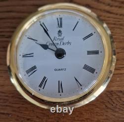 Royal Crown Derby Blue Aves Mantle Clock, Limited Edition, Very Rare, Boxed