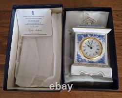 Royal Crown Derby Blue Aves Mantle Clock, Limited Edition, Very Rare, Boxed