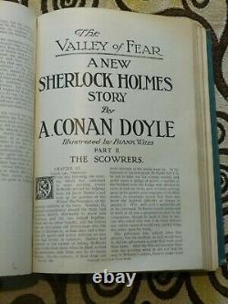 SHERLOCK HOLMES 1ST EDITION. THE VALLEY OF FEAR VOL XLIX Printed 1915 VERY RARE