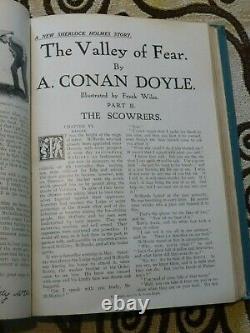 SHERLOCK HOLMES 1ST EDITION. THE VALLEY OF FEAR VOL XLIX Printed 1915 VERY RARE