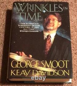 SIGNED Wrinkles In Time by George Smoot Autographed First Edition VERY RARE