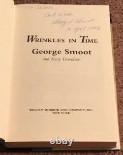 SIGNED Wrinkles In Time by George Smoot Autographed First Edition VERY RARE
