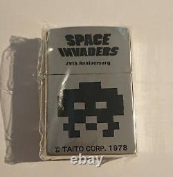 SPACE INVADERS 20th Anniversary Limited Edition Zippo Lighter c. 1998, Very Rare