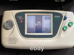 Sega Game Gear White Complete Edition Very Rare, Collectors, TV Tuner In Case