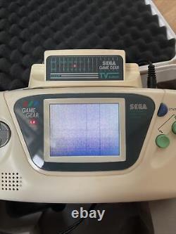 Sega Game Gear White Limited Edition Very Rare, Collectors, TV Tuner In Case