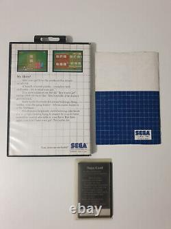 Sega Master System My Hero Card ITALIAN Variant Complete Very Rare