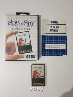 Sega Master System Spy Vs Spy Card ITALIAN Variant Complete Very Rare