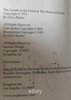 Signed 1st Edition Clive Barker First Tales Limited Ed HC. Very Rare