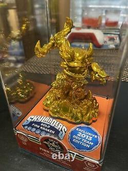 Skylanders Gold Fire Kraken 2013 Dev Team Edition Very RARE VHTF