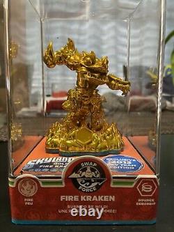 Skylanders Gold Fire Kraken 2013 Dev Team Edition Very RARE VHTF