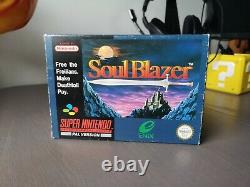 Soul Blazer Snes Complete English Pal Version (scn) Very Rare Super Nintendo