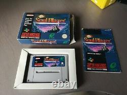 Soul Blazer Snes Complete English Pal Version (scn) Very Rare Super Nintendo