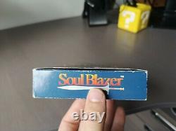 Soul Blazer Snes Complete English Pal Version (scn) Very Rare Super Nintendo