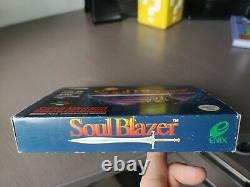 Soul Blazer Snes Complete English Pal Version (scn) Very Rare Super Nintendo