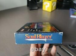 Soul Blazer Snes Complete English Pal Version (scn) Very Rare Super Nintendo
