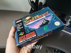 Soul Blazer Snes Complete English Pal Version (scn) Very Rare Super Nintendo