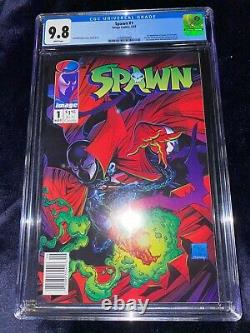 Spawn 1 Variant Newsstand CGC 9.8 Very Very Rare Low Print HoT! WHITE PAGES