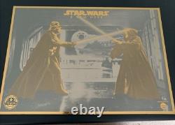 Star Wars 20yrs 24k Gold Card Darth Vs Obi Wan #251/500 Ltd Edition Very Rare