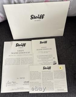 Steiff lizzy maine coon cat 36cm very rare limited edition 2008
