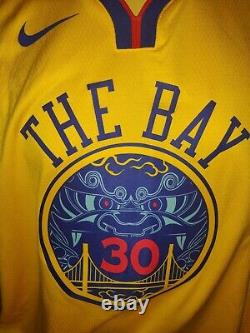 Steph Curry Golden State Warriors City Edition Chinese NBA XL very rare the bay