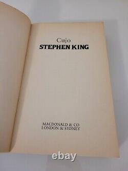 Stephen King CUJO Uncorrected Proof 1st Edition Macdonald 1991 Very Rare
