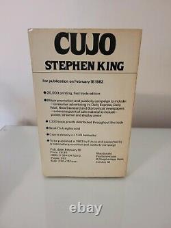 Stephen King CUJO Uncorrected Proof 1st Edition Macdonald 1991 Very Rare