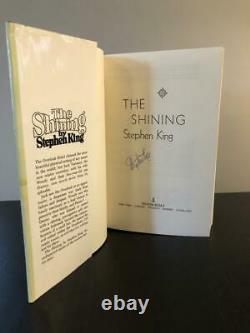 Stephen King Signed Autograph The Shining Book Very Rare, Early Edition